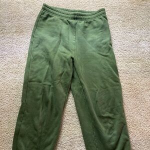 Reformation Green Sweatpants